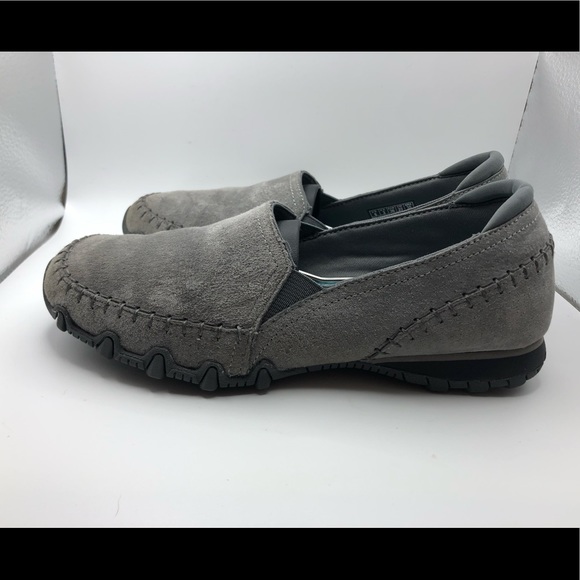 Skechers Relaxed Fit Grey Suede Loafers 